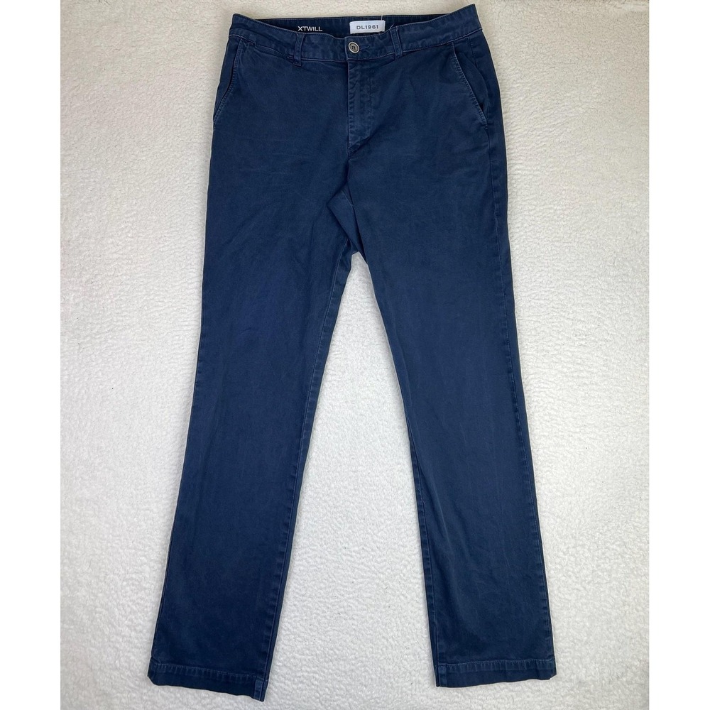 DL1961 Pants Mens 34x34 Blue Kent Casual Straight Chino XTwill Stretch